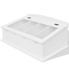 242645 vidaXL Cutlery Tray MDF White Baroque Style 1