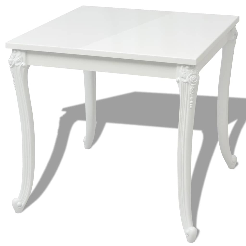 Dining Table High Gloss White