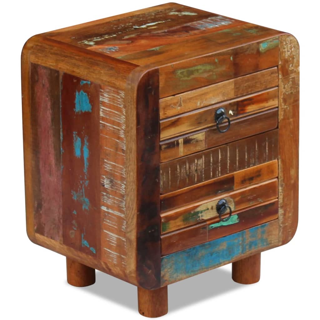 vidaXL Night Cabinet Solid Reclaimed Wood 43x33x51 cm 6