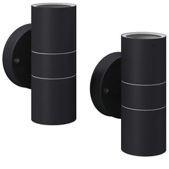 vidaXL Outdoor LED Wall Lights 2 pcs Stainless Steel Up/Downwards 2
