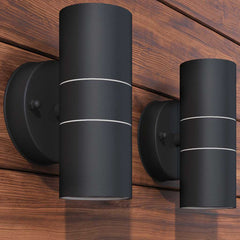 vidaXL Outdoor LED Wall Lights 2 pcs Stainless Steel Up/Downwards 1