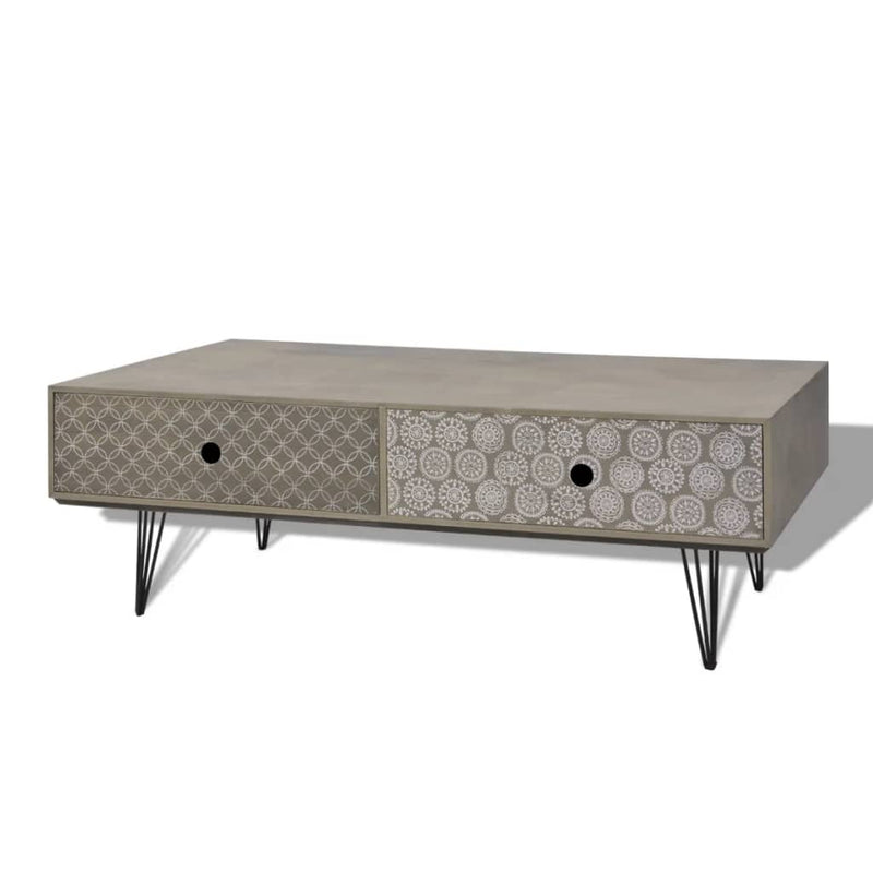 Coffee Table 100x60x35 cm Grey