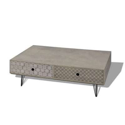 Coffee Table 100x60x35 cm Grey