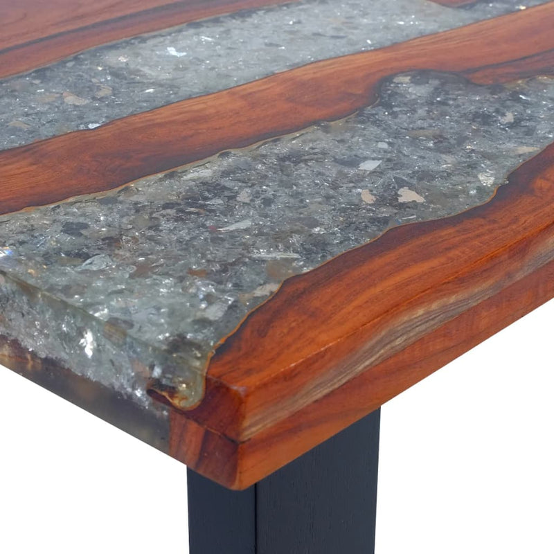 Coffee Table Teak Resin 100x50 cm