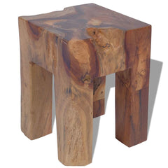 243471 vidaXL Stool Solid Teak Wood 2