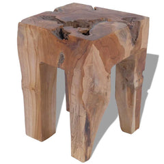 243471 vidaXL Stool Solid Teak Wood 4