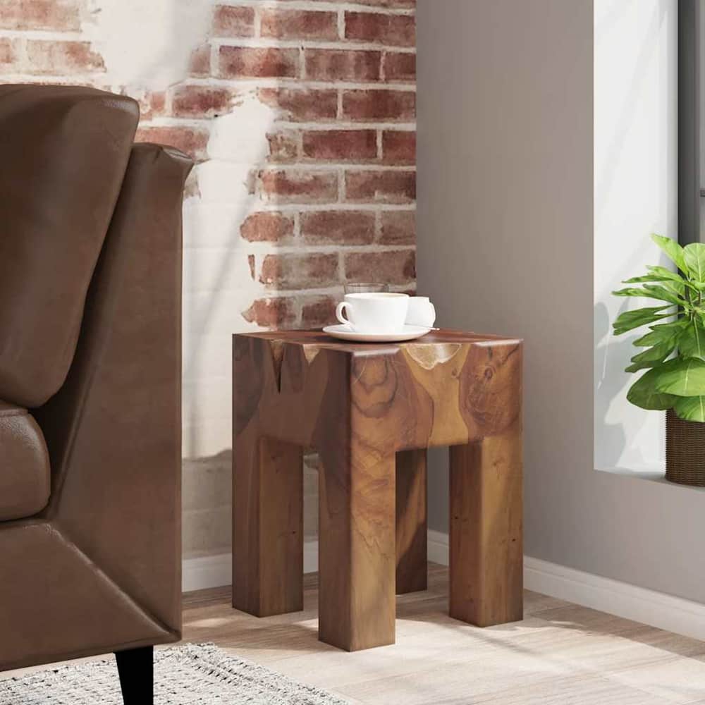 243471 vidaXL Stool Solid Teak Wood 1