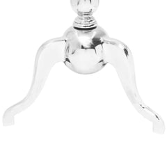 243511 vidaXL Side Table Square Aluminium Silver 4
