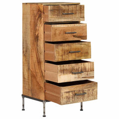 247806 vidaXL Chest of Drawers 45x35x106 cm Solid Mango Wood 3