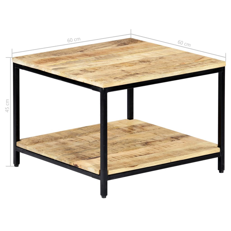 Coffee Table 60x60x45 cm Solid Mango Wood