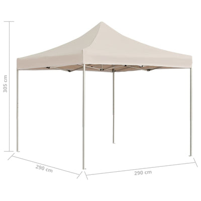 Professional Folding Party Tent Aluminium 3x3 m Cream