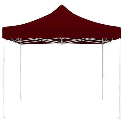 Professional Folding Party Tent Aluminium 3x3 m Wine Red