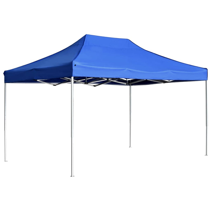 Professional Folding Party Tent Aluminium 4.5x3 m Blue