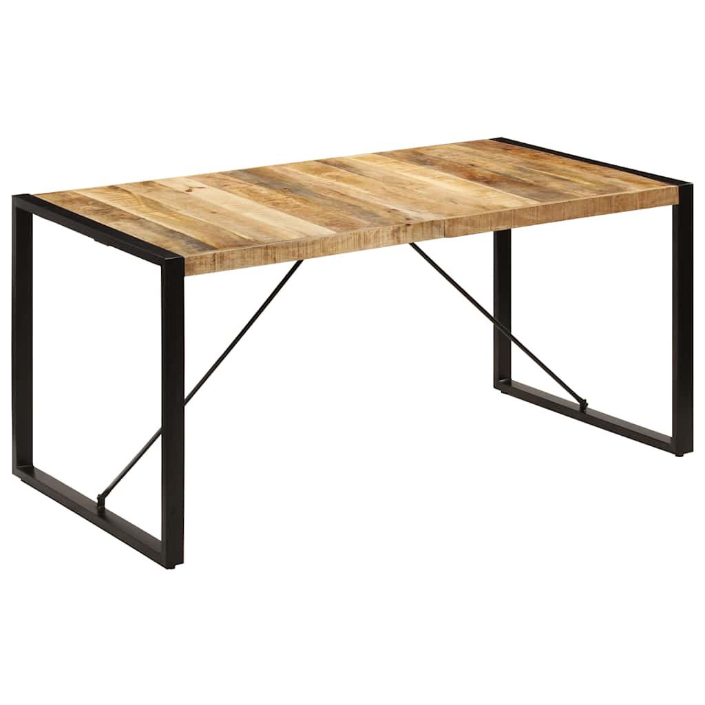 vidaXL Dining Table 160x80x75 cm Solid Mango Wood 1