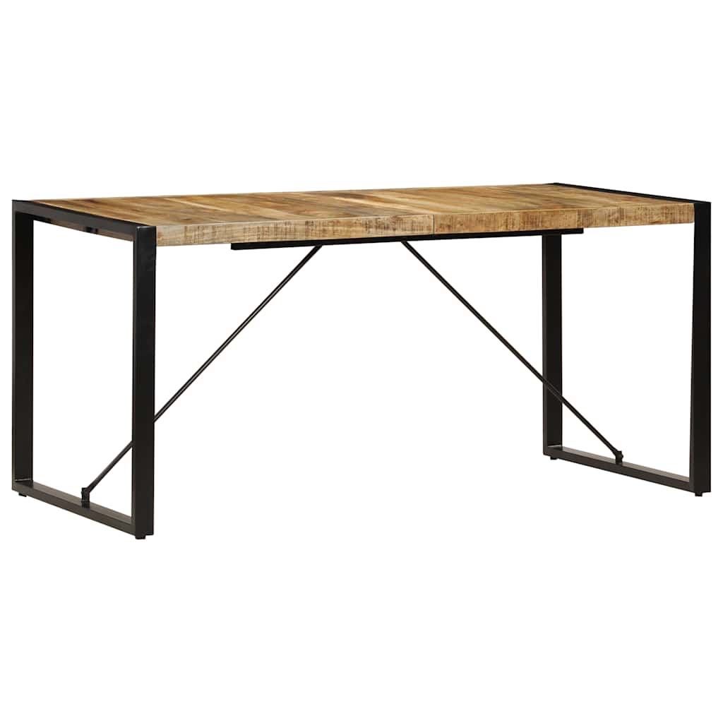 vidaXL Dining Table 160x80x75 cm Solid Mango Wood 2