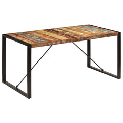 vidaXL Dining Table 160x80x75 cm Solid Reclaimed Wood 1