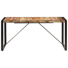 vidaXL Dining Table 160x80x75 cm Solid Reclaimed Wood 3