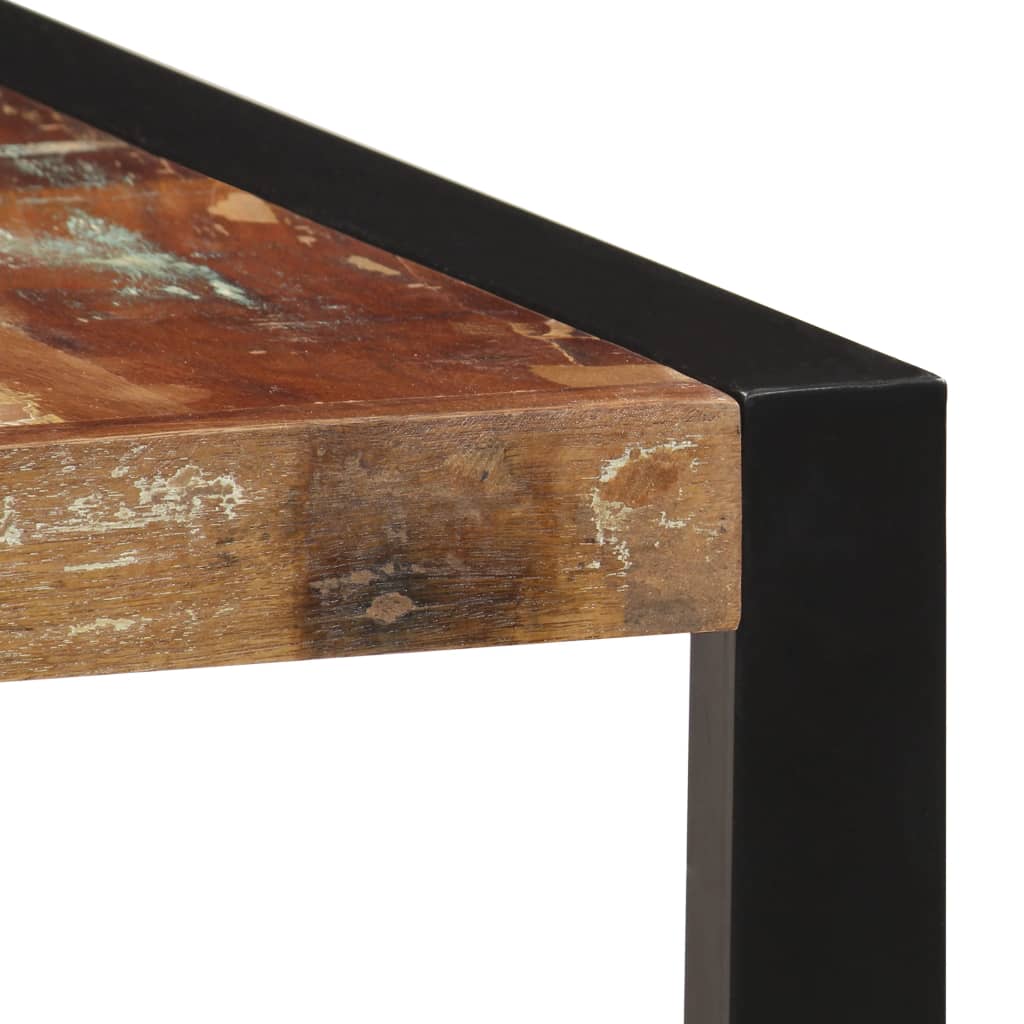 vidaXL Dining Table 160x80x75 cm Solid Reclaimed Wood 4