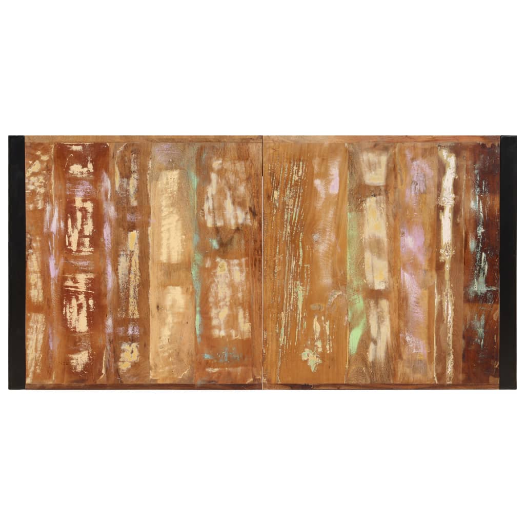 vidaXL Dining Table 160x80x75 cm Solid Reclaimed Wood 6