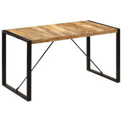 vidaXL Dining Table 140x70x75 cm Solid Mango Wood 1