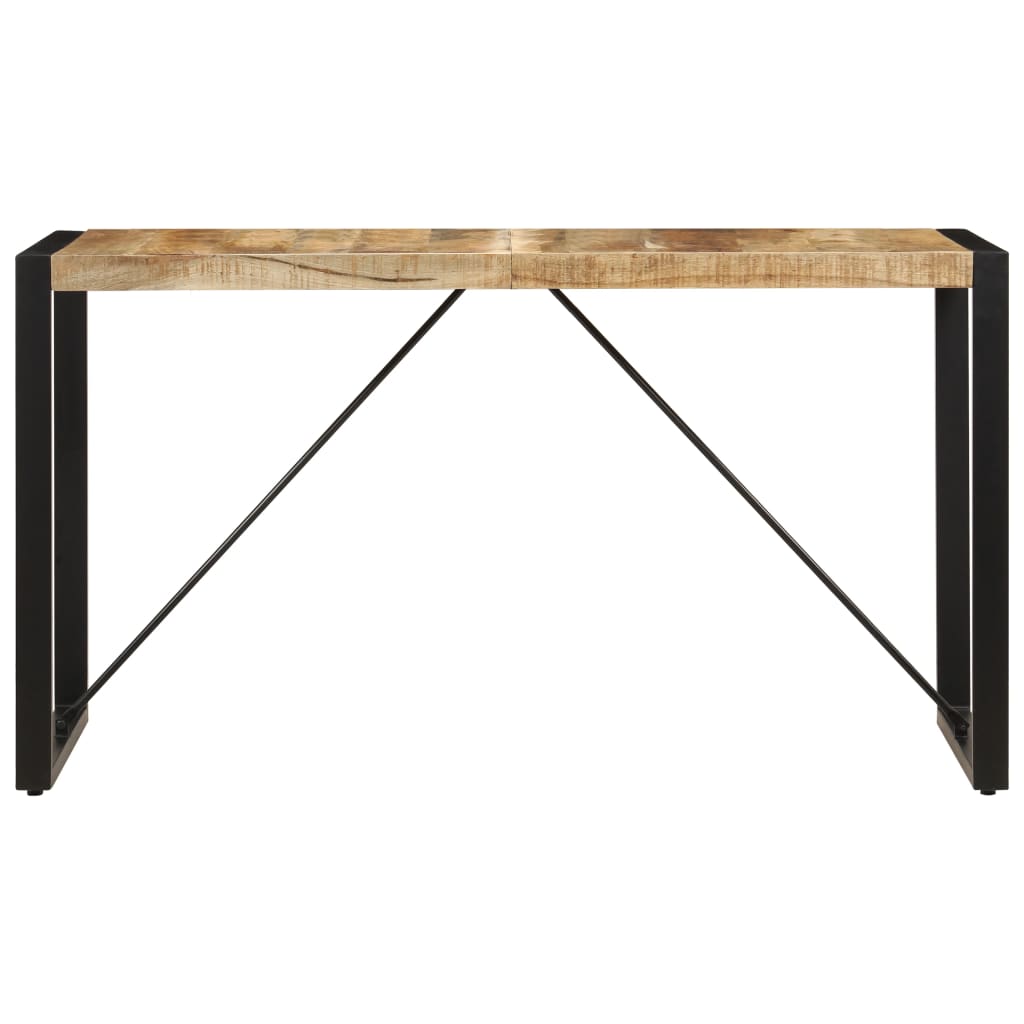 vidaXL Dining Table 140x70x75 cm Solid Mango Wood 2