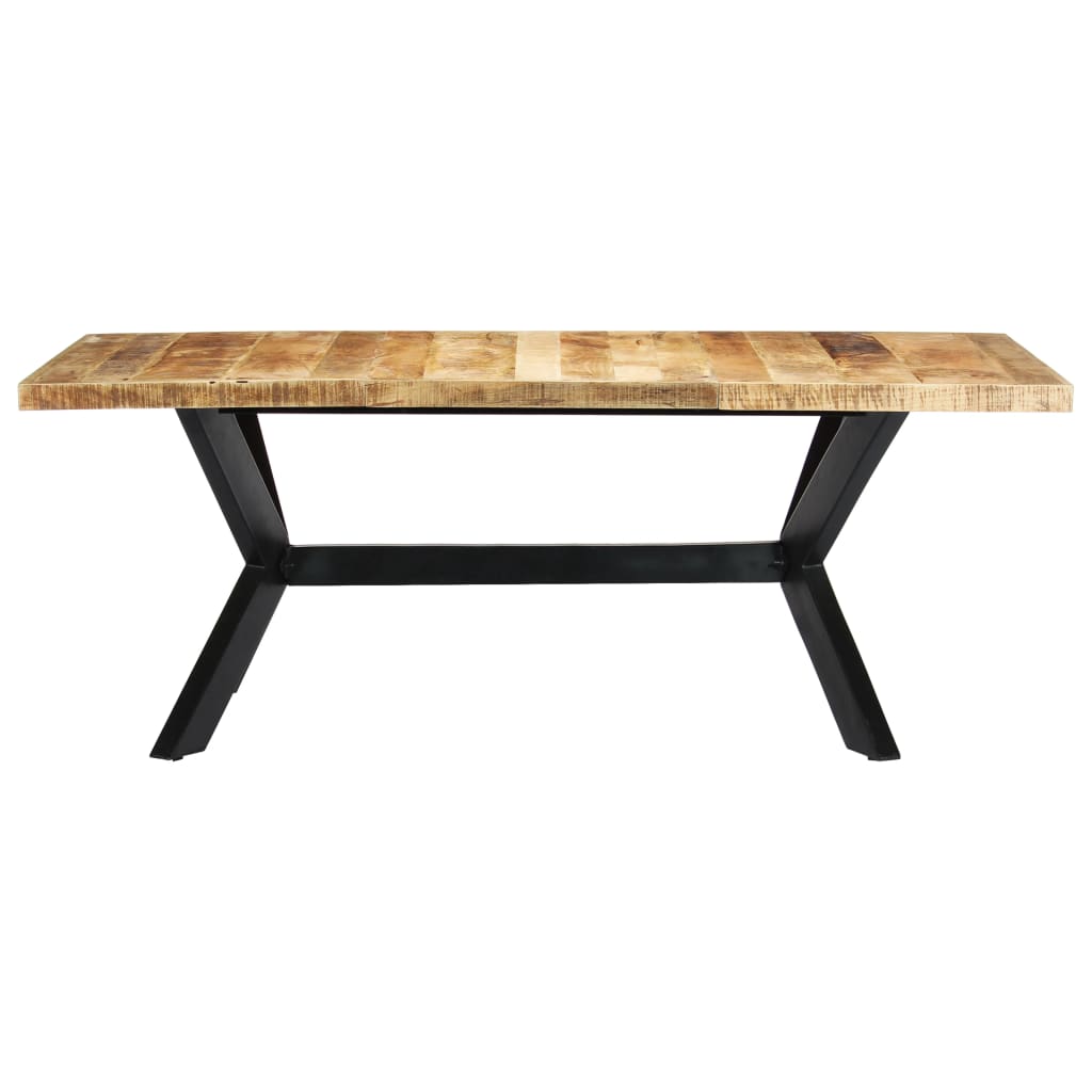 vidaXL Dining Table 200x100x75 cm Solid Mango Wood 2