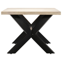 vidaXL Dining Table White 200x100x75 cm Solid Mango Wood 3