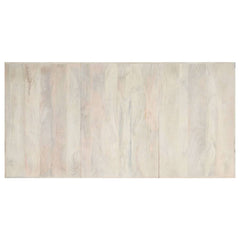 vidaXL Dining Table White 200x100x75 cm Solid Mango Wood 4