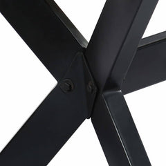 vidaXL Dining Table 160x80x75 cm Solid Rough Mango Wood 6