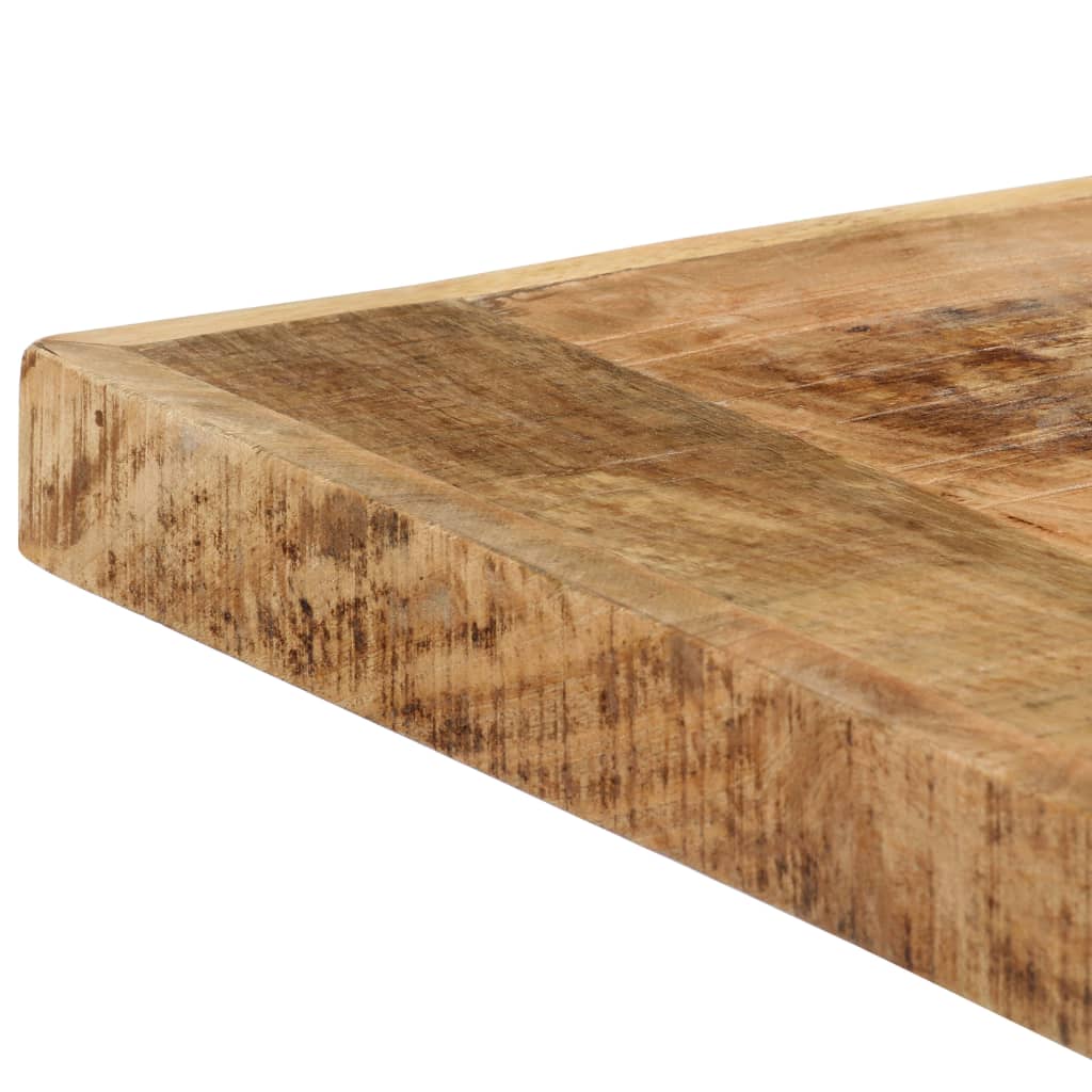 vidaXL Dining Table 140x70x75 cm Solid Rough Mango Wood 5