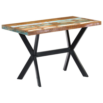 Dining Table 120x60x75 cm Solid Reclaimed Wood