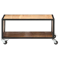 247684 vidaXL Coffee Table 70x70x32 cm Solid Acacia Wood 2