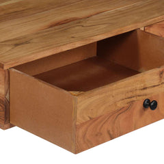 vidaXL Wall Desk | Natural wood grain | Solid acacia wood | Medium | Wall Desk 5