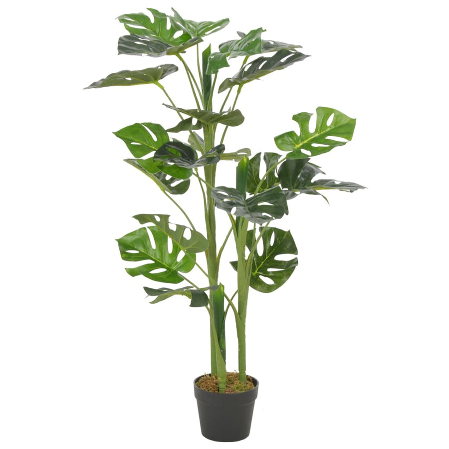 280182 vidaXL Artificial Plant Monstera with Pot Green 100 cm 1