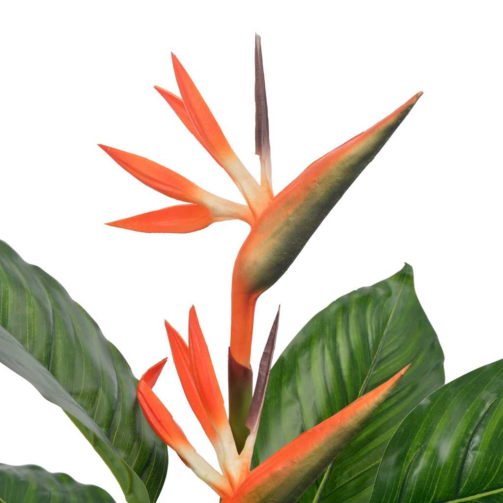 280197 vidaXL Artificial Plant Strelitzia with Pot Red 100 cm 2