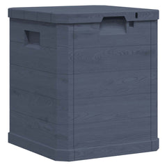 vidaXL Storage Box | Anthracite | Plastic (with wood effect) | Compact 3