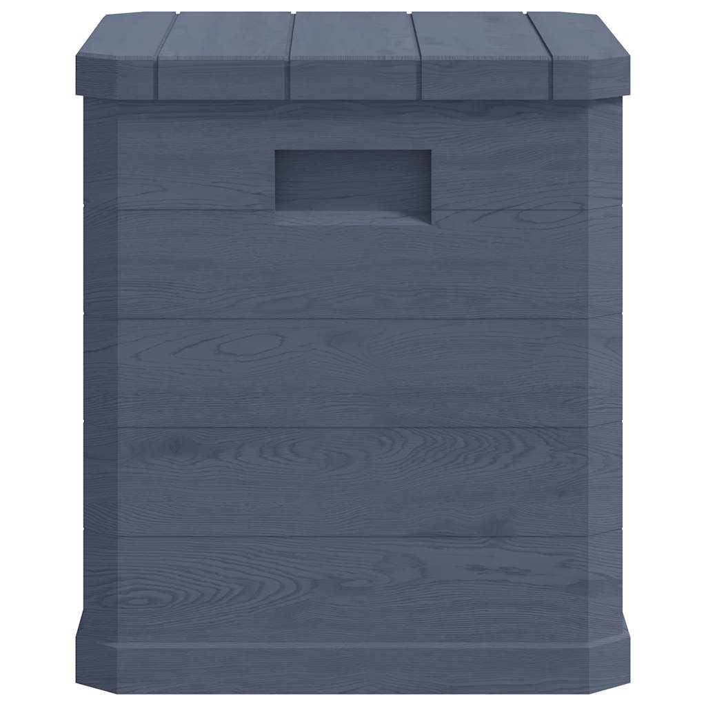 vidaXL Storage Box | Anthracite | Plastic (with wood effect) | Compact 5
