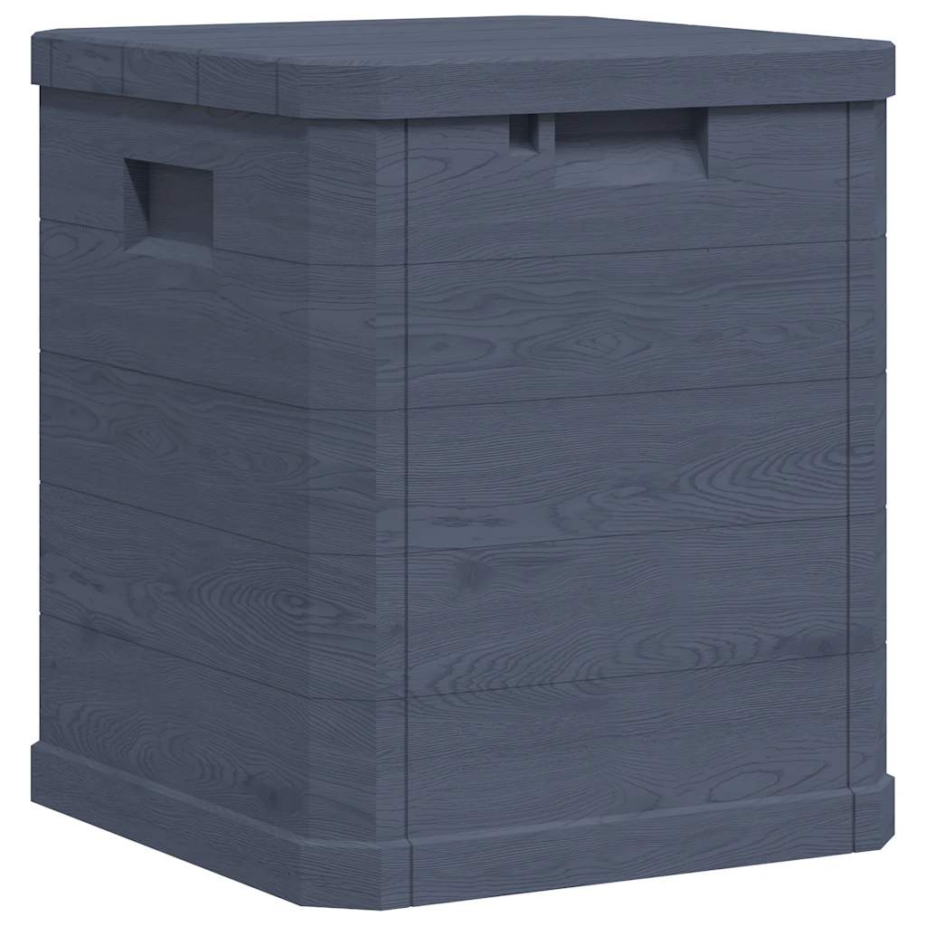 vidaXL Storage Box | Anthracite | Plastic (with wood effect) | Compact 6
