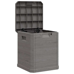 vidaXL Storage Box | Brown | Plastic | Medium | Garden Storage Box | Square 2