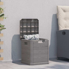 vidaXL Storage Box | Brown | Plastic | Medium | Garden Storage Box | Square 1