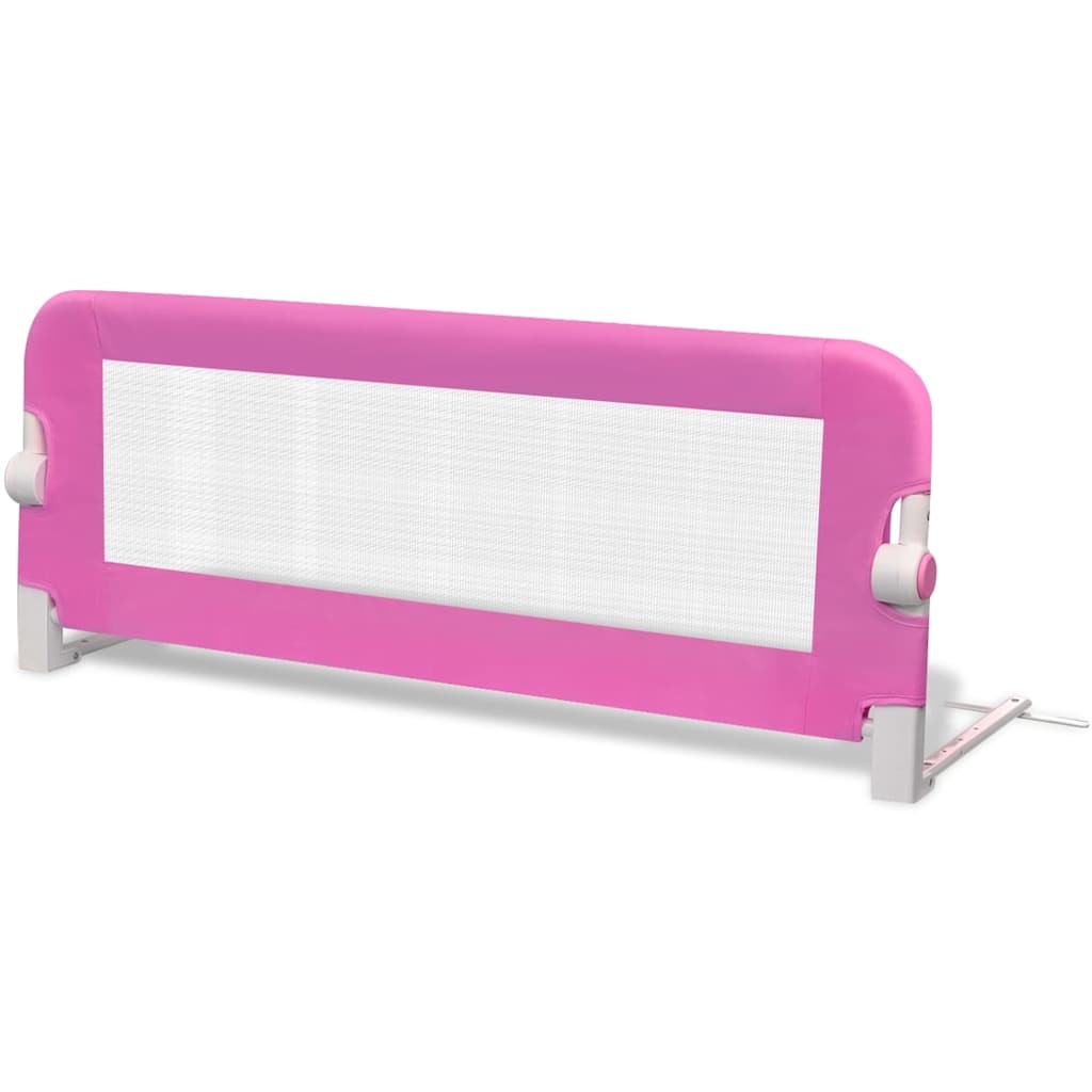 vidaXL Toddler Safety Bed Rail 2 pcs Pink 102x42 cm 3