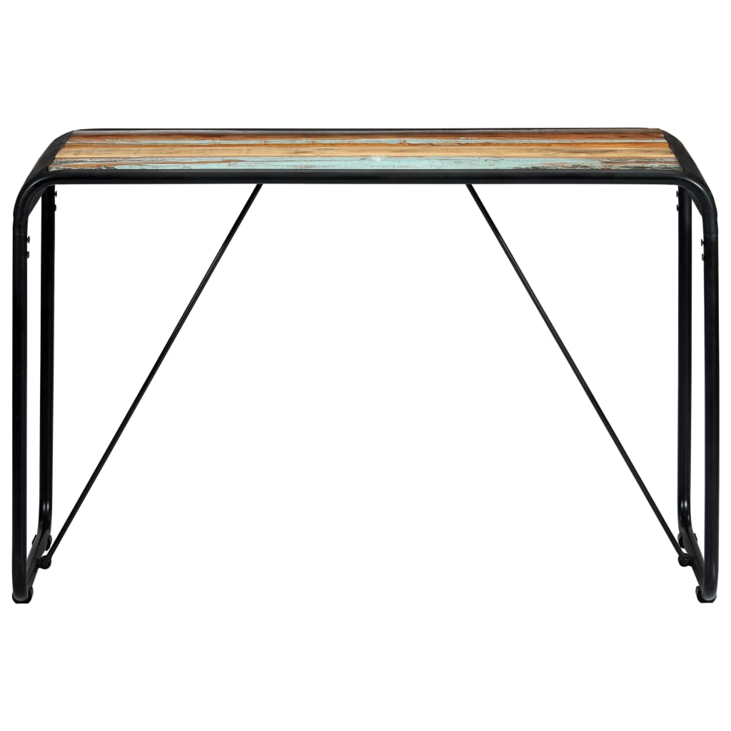vidaXL Dining Table 118x60x76 cm Solid Reclaimed Wood 2