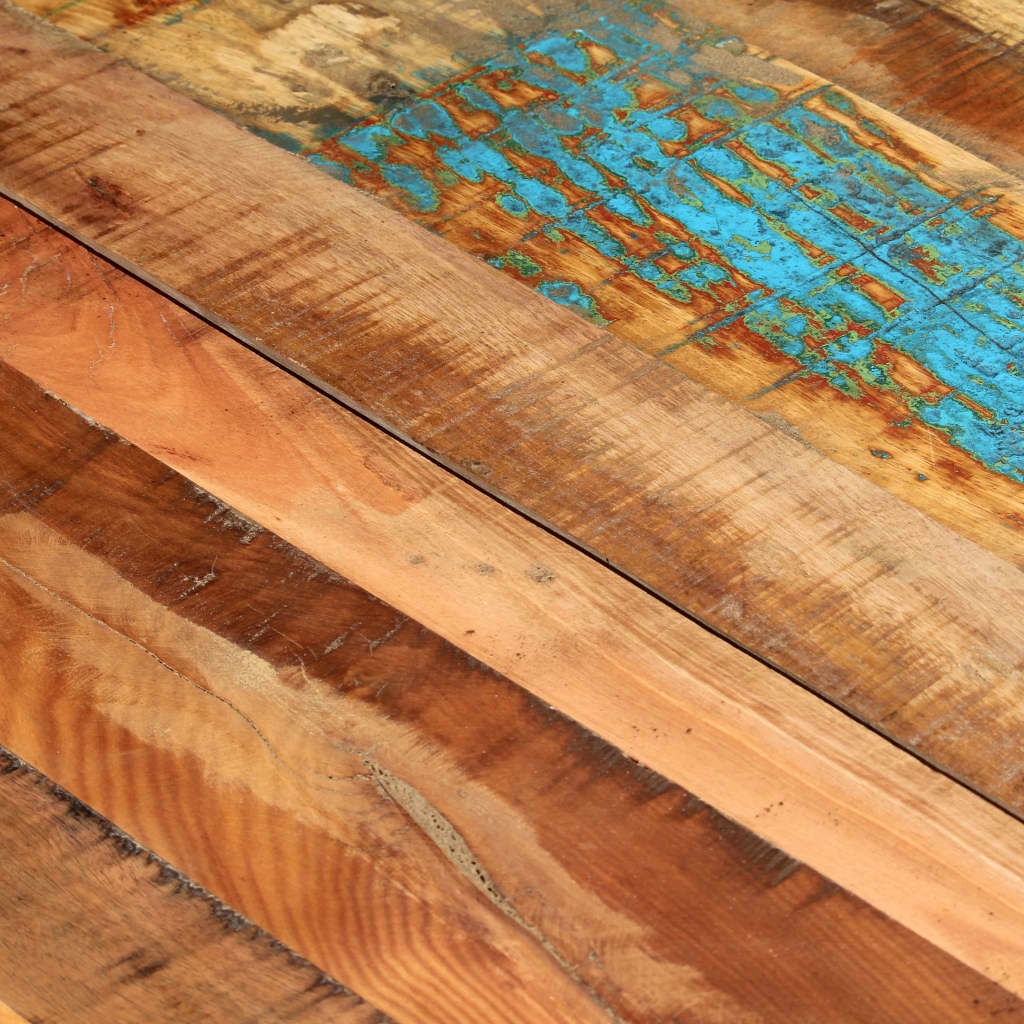 vidaXL Dining Table 118x60x76 cm Solid Reclaimed Wood 5