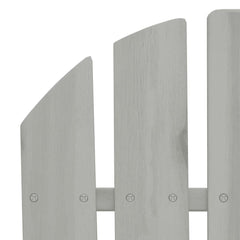 vidaXL Garden Chair Wood Grey 5