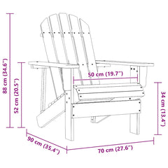 vidaXL Garden Chair Wood Grey 6