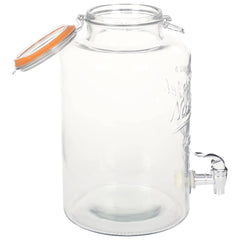 vidaXL Water Dispenser XXL with Tap Transparent 8 L Glass 3