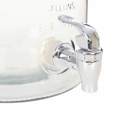 vidaXL Water Dispenser XXL with Tap Transparent 8 L Glass 4