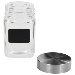 vidaXL Storage Jars with Sticker 12 pcs 300 ml 3