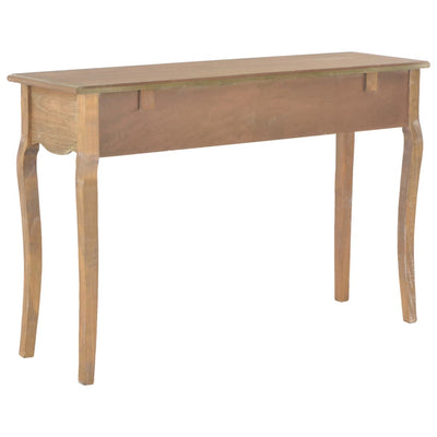 Console Table with 2 Drawers 120x35x76 cm Solid Pine Wood