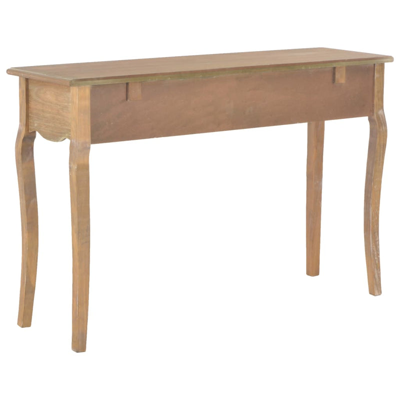 Console Table with 2 Drawers 120x35x76 cm Solid Pine Wood